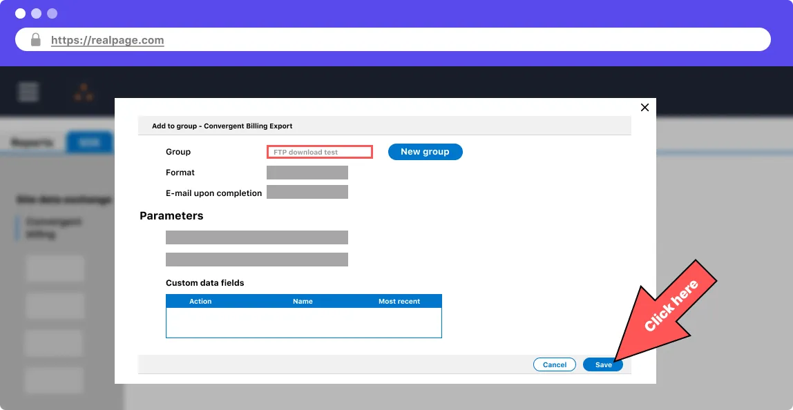 RealPage Convergent Billing Step 26